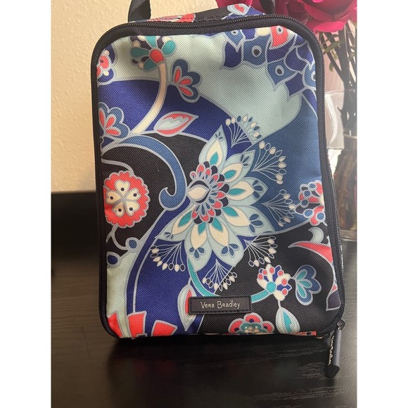 Vera Bradley Blue Lotus Floral Insulated Lunch Bag - Picture 2 of 11